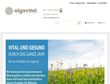 Tablet Screenshot of algavital.com